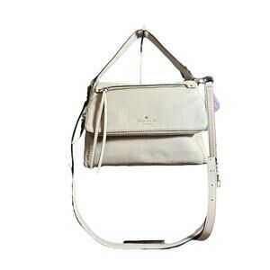 Kate Spade Cobble hill shoulder bag with crossbody light beige leather